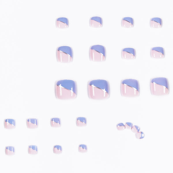 12 Sizes-24 Pcs Press On Nails JP1076