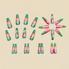 12 Sizes-24 Pcs Press On Nails Y1575