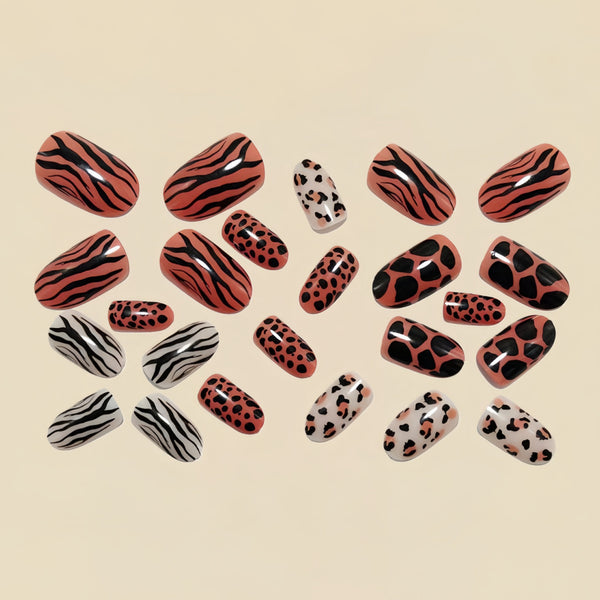 12 Sizes-24 Pcs Press On Nails Y1556