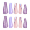 12 Sizes-24 Pcs Press On Nails JP3084