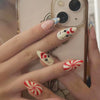 12 Sizes-24 Pcs Press On Nails W1638