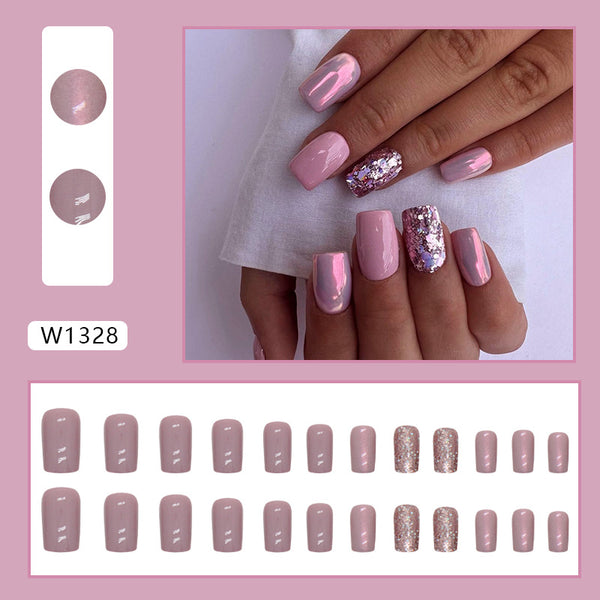 12 Sizes-24 Pcs Press On Nails W1328