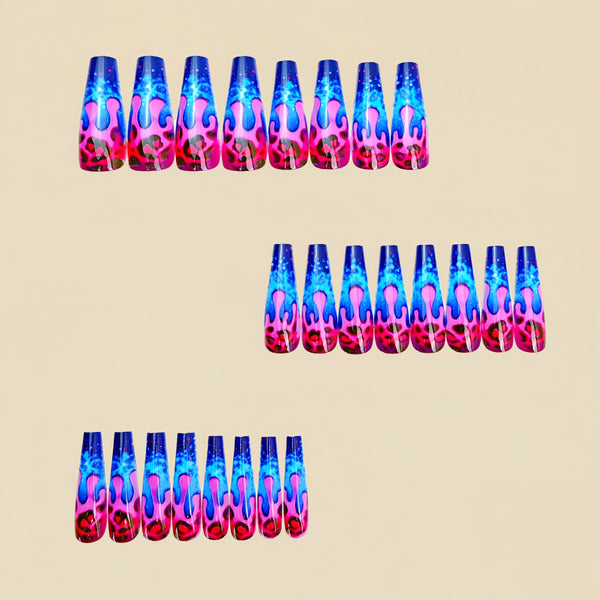 12 Sizes-24 Pcs Press On Nails Y947