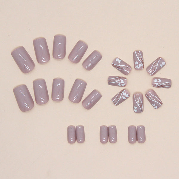 12 Sizes-24 Pcs Press On Nails W548