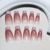 12 Sizes-24 Pcs Press On Nails R909