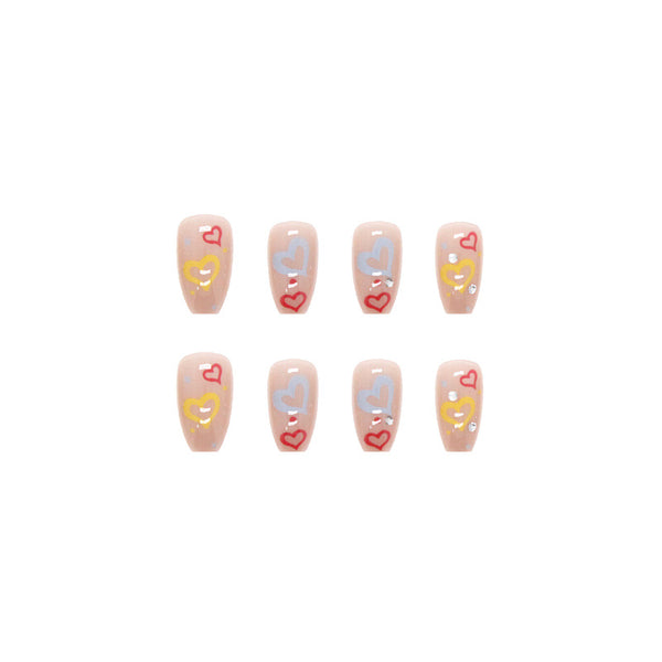 12 Sizes-24 Pcs Press On Nails Z397