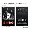 12 Sizes-24 Pcs Press On Nails C1349