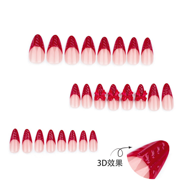 12 Sizes-24 Pcs Press On Nails JP3448