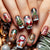 12 Sizes-24 Pcs Press On Nails Y1210