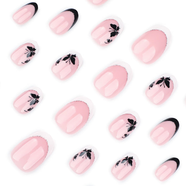 12 Sizes-24 Pcs Press On Nails JP3759