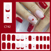12 Sizes-24 Pcs Press On Nails C742