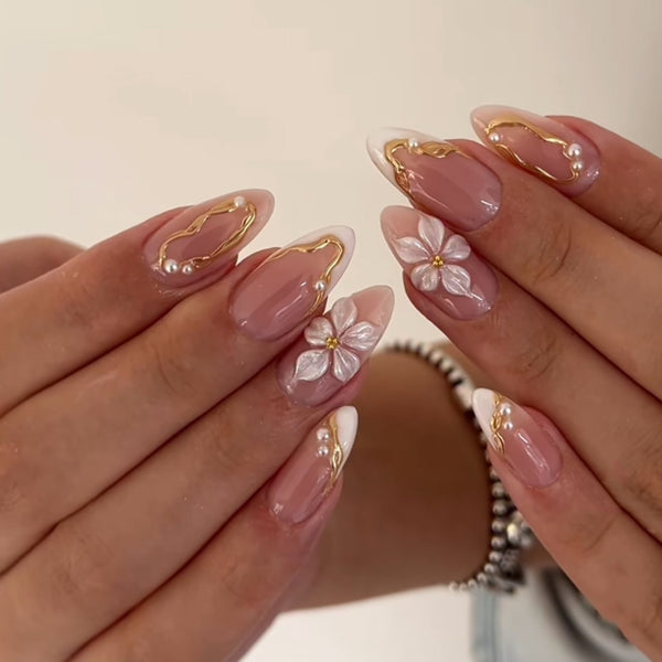12 Sizes-24 Pcs Press On Nails JP4283