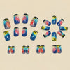 12 Sizes-24 Pcs Press On Nails Y1544