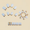 12 Sizes-24 Pcs Press On Nails Y1655