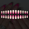 12 Sizes-24 Pcs Press On Nails C1334