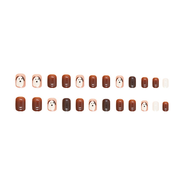 12 Sizes-24 Pcs Press On Nails R844