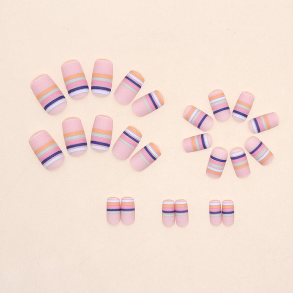 12 Sizes-24 Pcs Press On Nails W872
