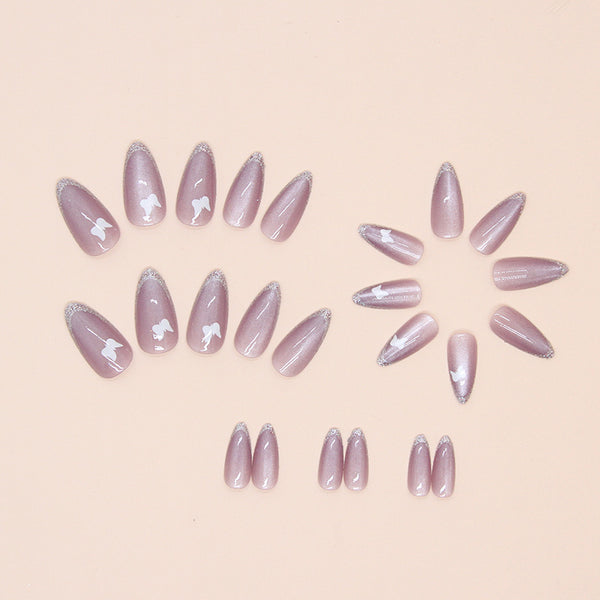 12 Sizes-24 Pcs Press On Nails W1547