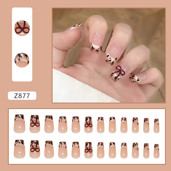 12 Sizes-24 Pcs Press On Nails Z877