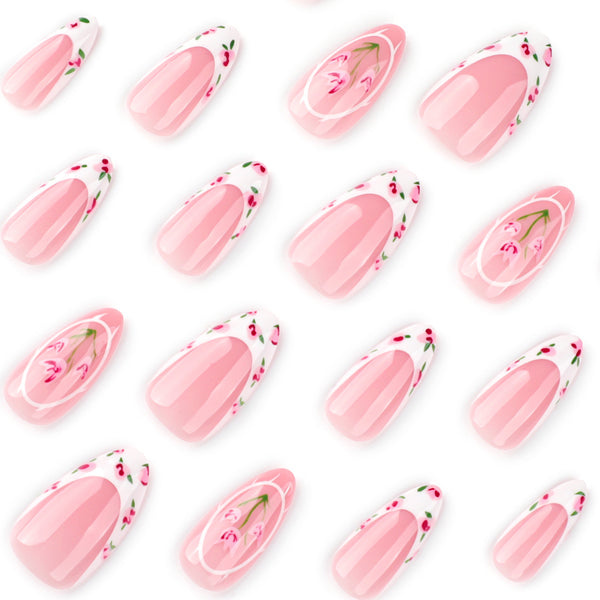 12 Sizes-24 Pcs Press On Nails JP3784