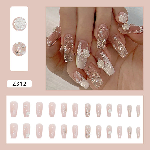 12 Sizes-24 Pcs Press On Nails Z283
