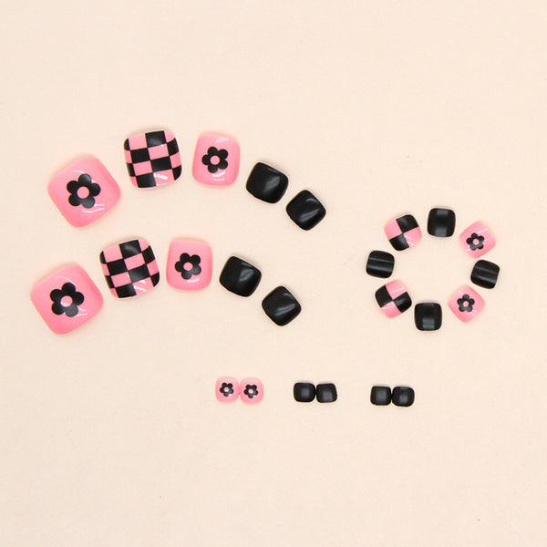 12 Sizes-24 Pcs Press On Nails F102