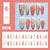 12 Sizes-24 Pcs Press On Nails Z1096