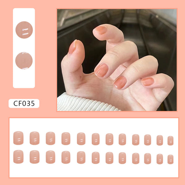 12 Sizes-24 Pcs Press On Nails CF035