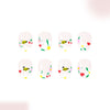 12 Sizes-24 Pcs Press On Nails C1016