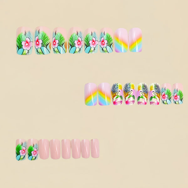 12 Sizes-24 Pcs Press On Nails Y913