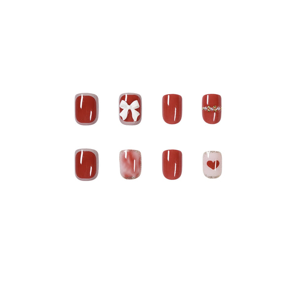 12 Sizes-24 Pcs Press On Nails JP1216