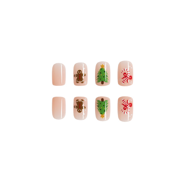 12 Sizes-24 Pcs Press On Nails C049
