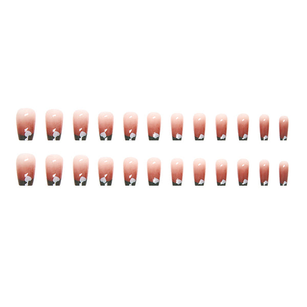 12 Sizes-24 Pcs Press On Nails R714