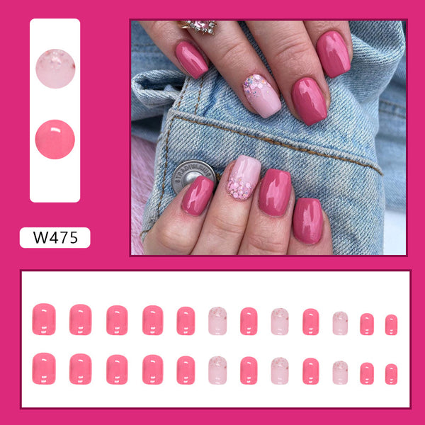 12 Sizes-24 Pcs Press On Nails W466