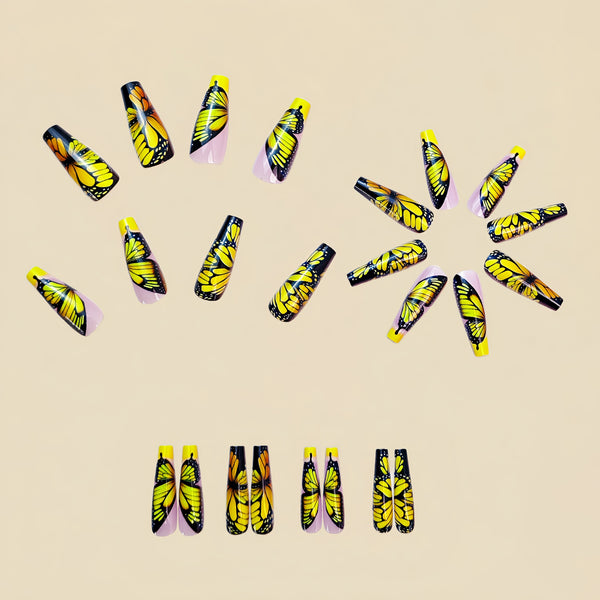 12 Sizes-24 Pcs Press On Nails Y755