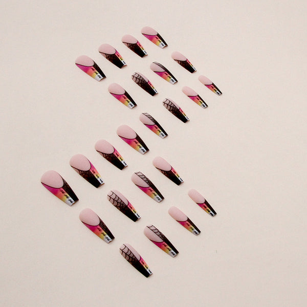 12 Sizes-24 Pcs Press On Nails W1008
