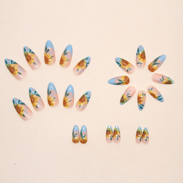 12 Sizes-24 Pcs Press On Nails W417