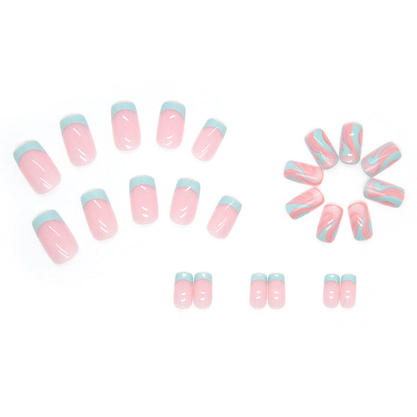 12 Sizes-24 Pcs Press On Nails W165