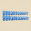 12 Sizes-24 Pcs Press On Nails Y1542