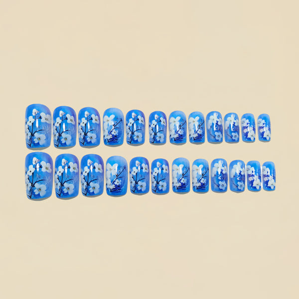12 Sizes-24 Pcs Press On Nails Y1542