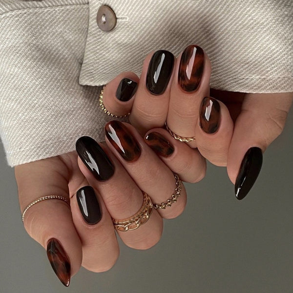 12 Sizes-24 Pcs Press On Nails JP4193