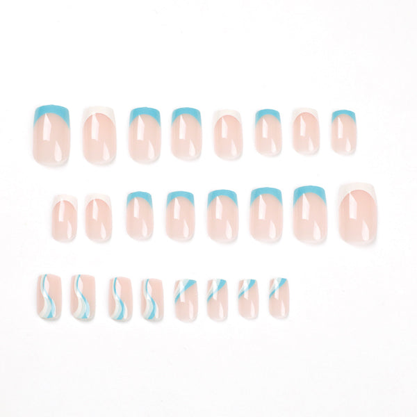 12 Sizes-24 Pcs Press On Nails JP1806