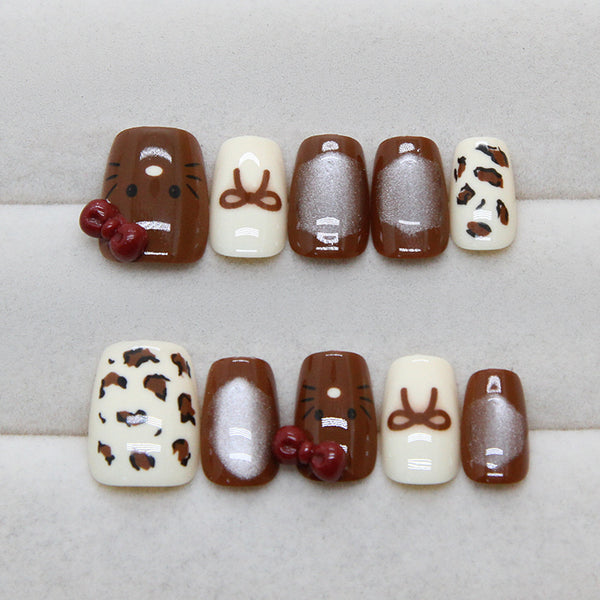 12 Sizes-24 Pcs Press On Nails MY099