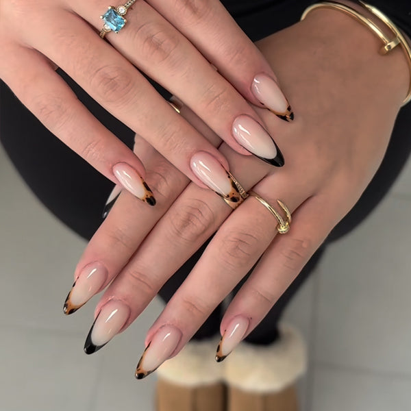 12 Sizes-24 Pcs Press On Nails BZ1417