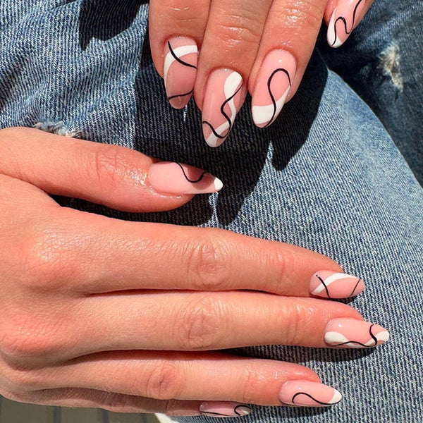 12 Sizes-24 Pcs Press On Nails W867