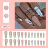 12 Sizes-24 Pcs Press On Nails W1020