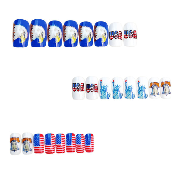 12 Sizes-24 Pcs Press On Nails Y1967