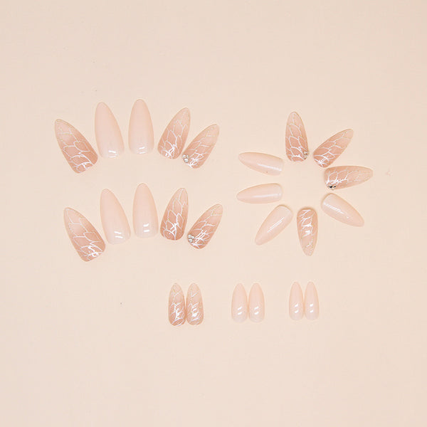 12 Sizes-24 Pcs Press On Nails Z841