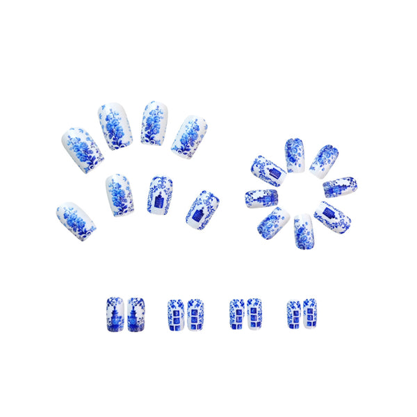 12 Sizes-24 Pcs Press On Nails Y441