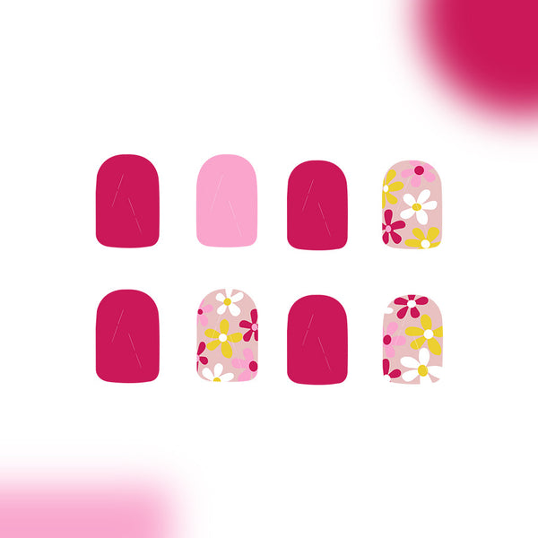 12 Sizes-24 Pcs Press On Nails C806